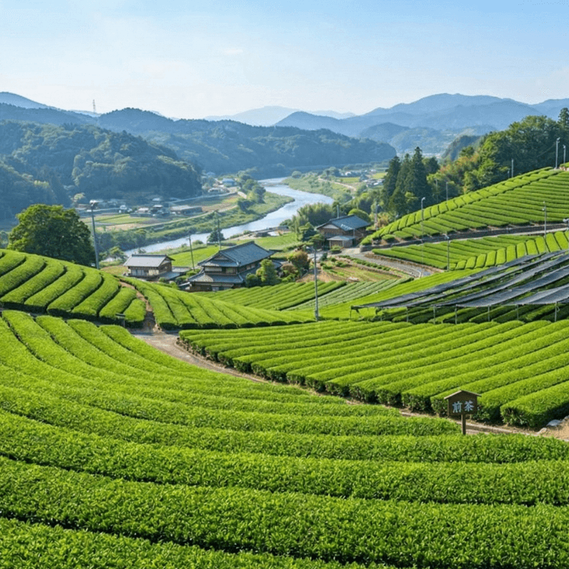 uji tea fields in japan - origin of ceremonial grade matcha at matchoya phuket
